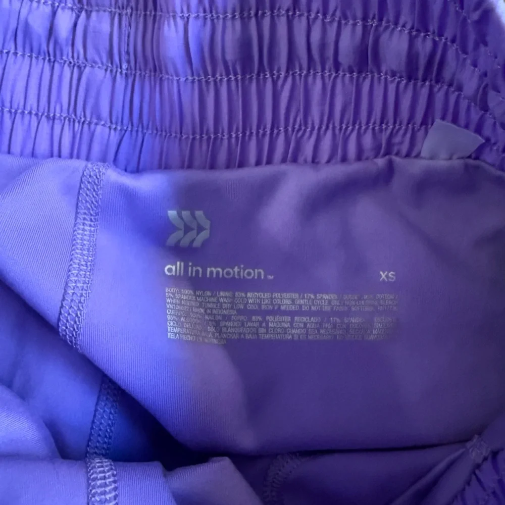 All in Motion Women's Bright Purple Athletic Shorts - XS High Waist